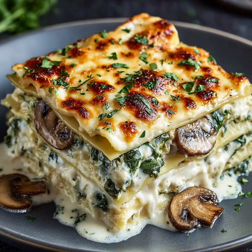 Creamy Spinach Mushroom Lasagna: A Comforting Delight! Recipe