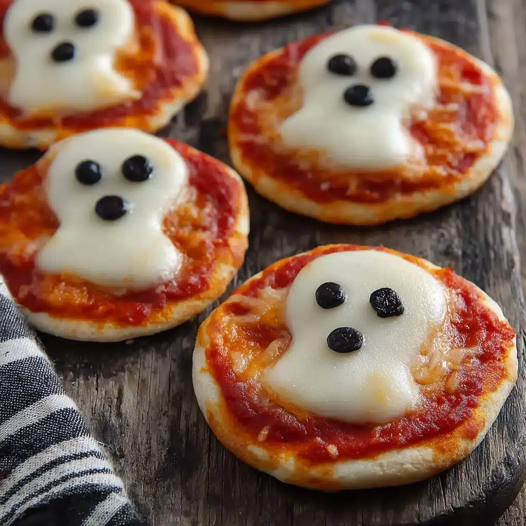 Spooktacular Mini Ghost Pizzas That Are Eerily Easy to Make Recipe