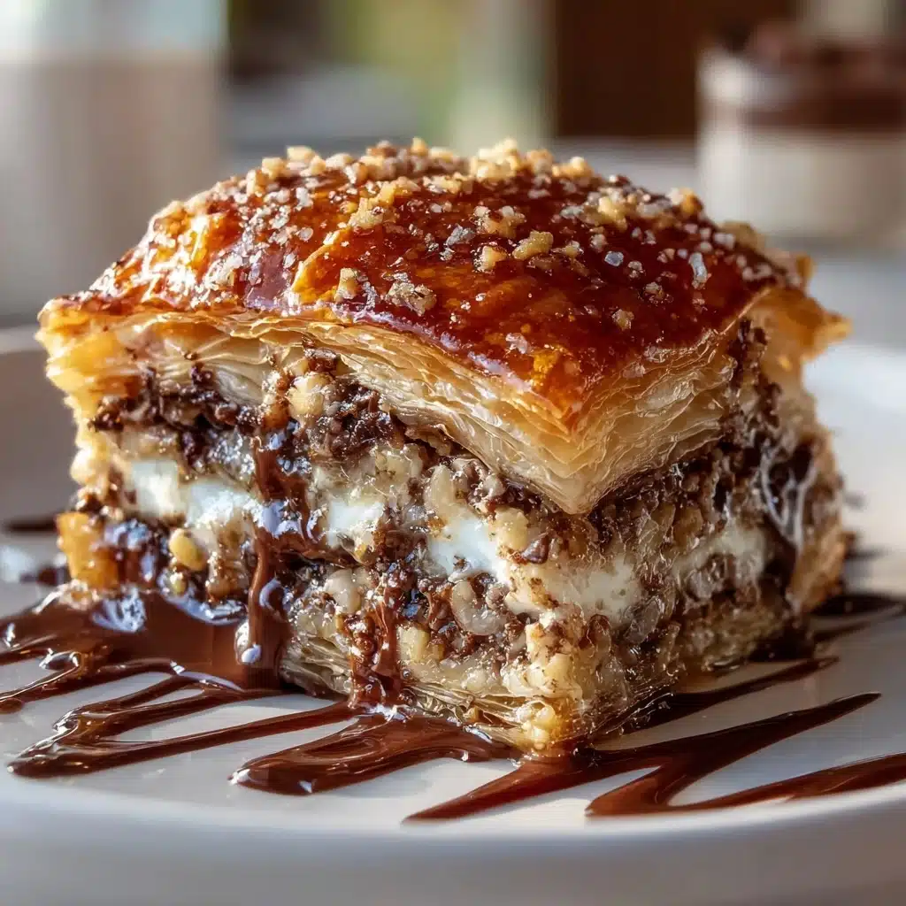 Chocolate Croissant Breakfast Bake with Flaky Layers Recipe - Recipe Image