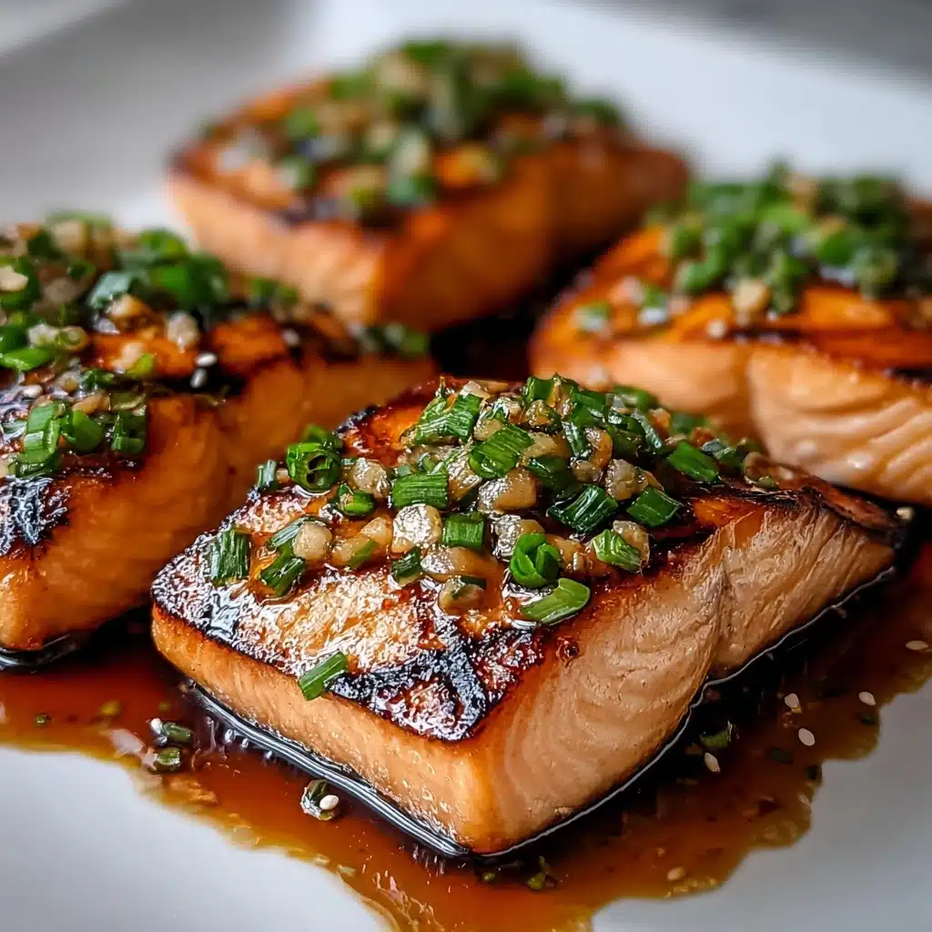 Easy Crispy Honey Garlic Glazed Salmon Recipe - Recipe Image