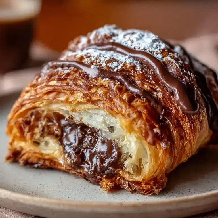 Chocolate Croissant Breakfast Bake with Flaky Layers Recipe
