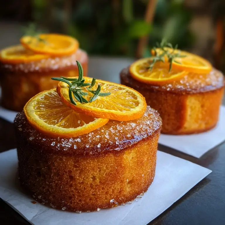 orange ginger honey cakes Recipe