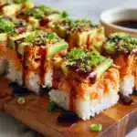 Spicy Salmon Sushi Bake Recipe