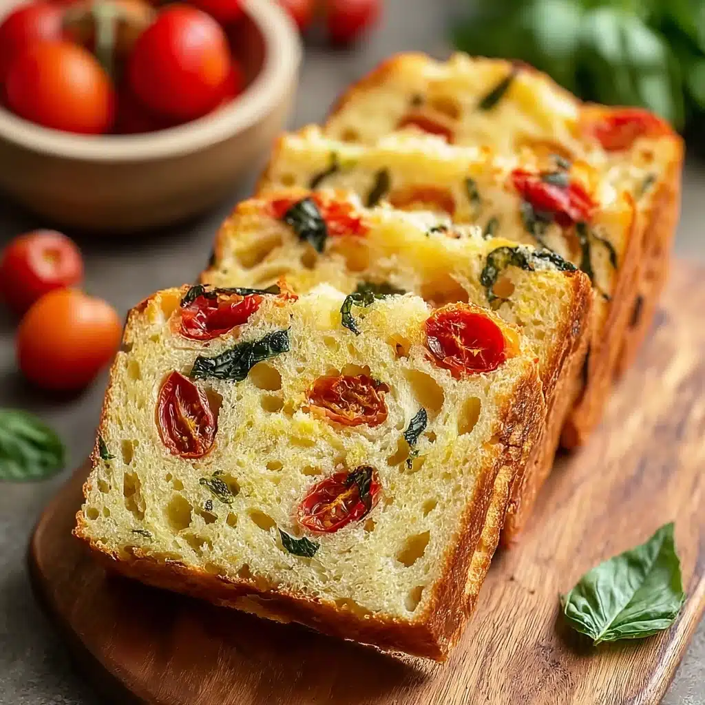 Savory Caprese Bread : A Fresh Italian Bread Recipe - Recipe Image