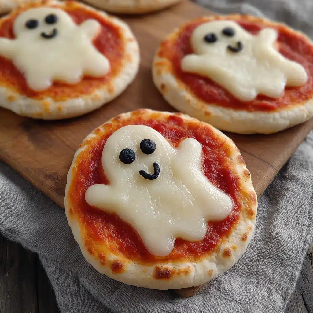 Spooktacular Mini Ghost Pizzas That Are Eerily Easy to Make Recipe - Recipe Image