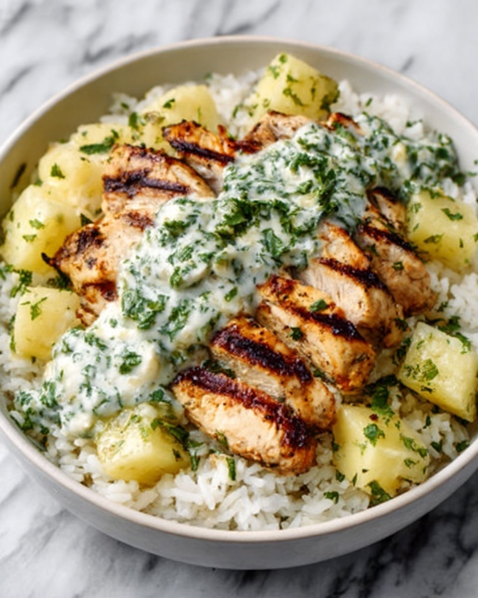 Dump-and-Bake Chicken Tzatziki with Rice Recipe
