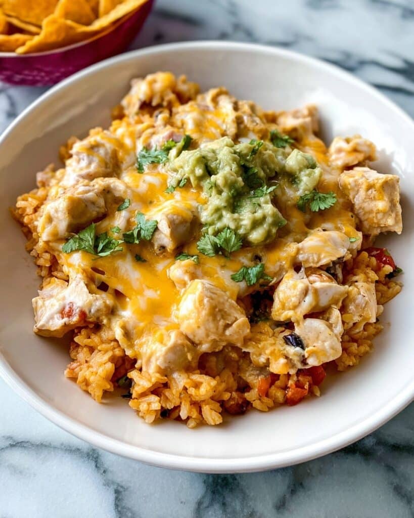 Pollo Loco: Mexican Chicken and Rice with Queso Recipe