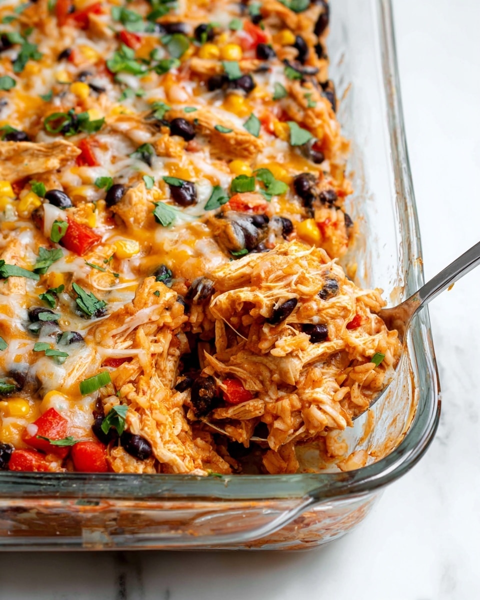 Easy Chicken Burrito Casserole Recipe
