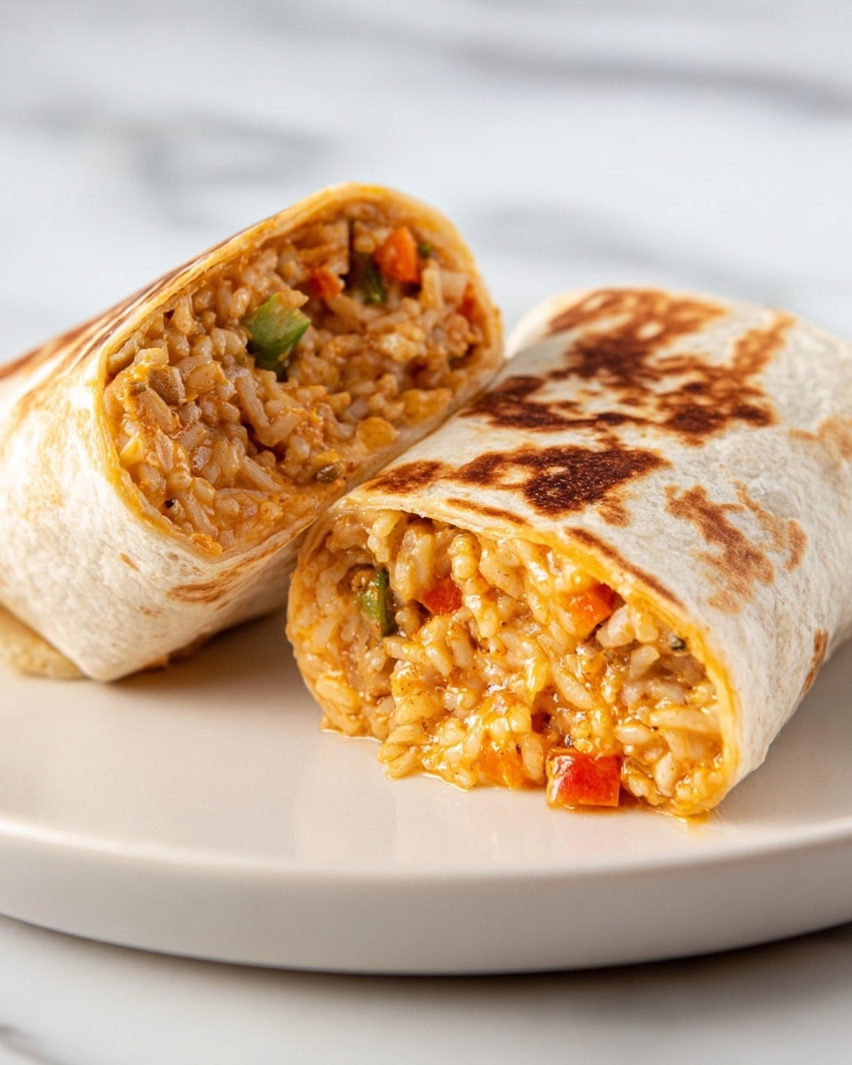 Cheesy Ground Chicken and Rice Burritos Recipe