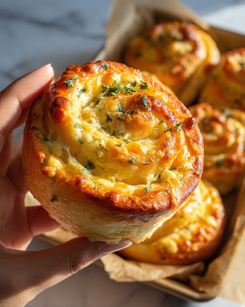 Buttery Cheese Garlic Rolls Recipe