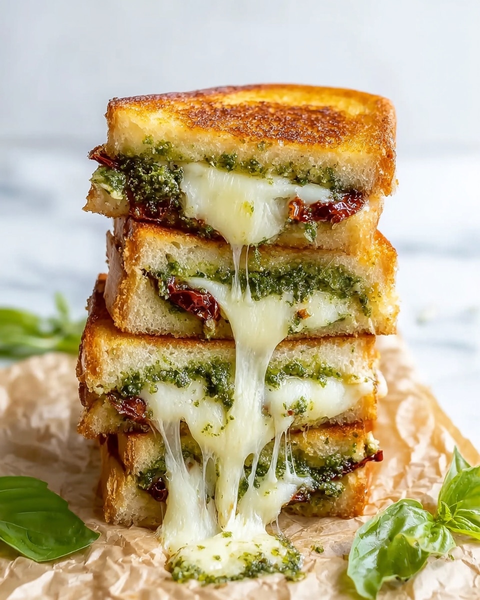 Sourdough Pesto Grilled Cheese Recipe