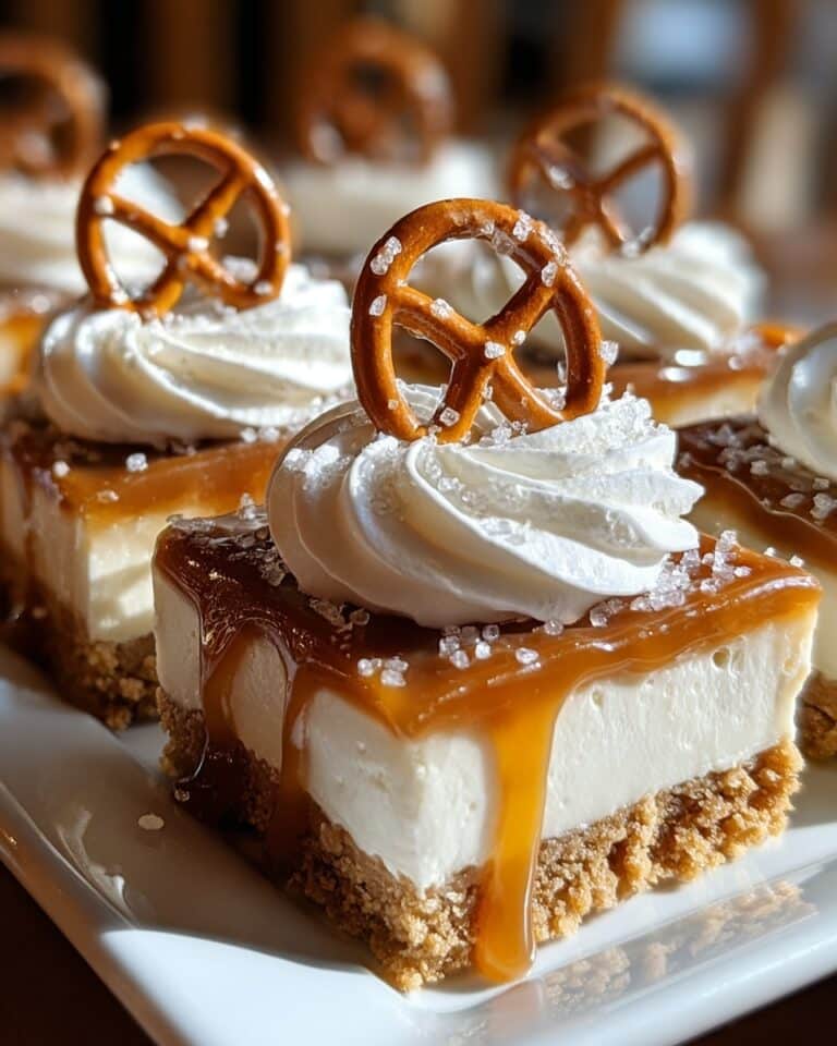 Quick No-Bake Salted Caramel Pretzel Bars Recipe