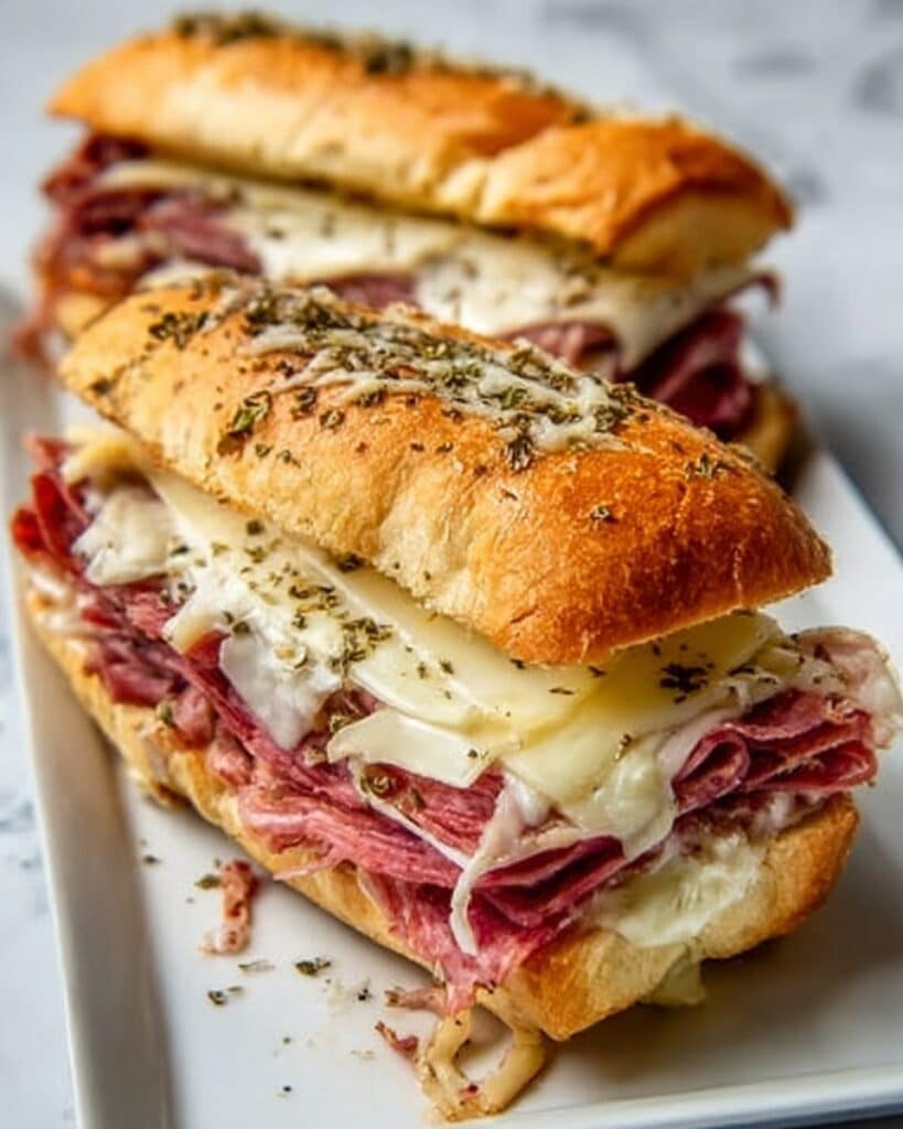 Baked Italian Sub Sandwiches Recipe