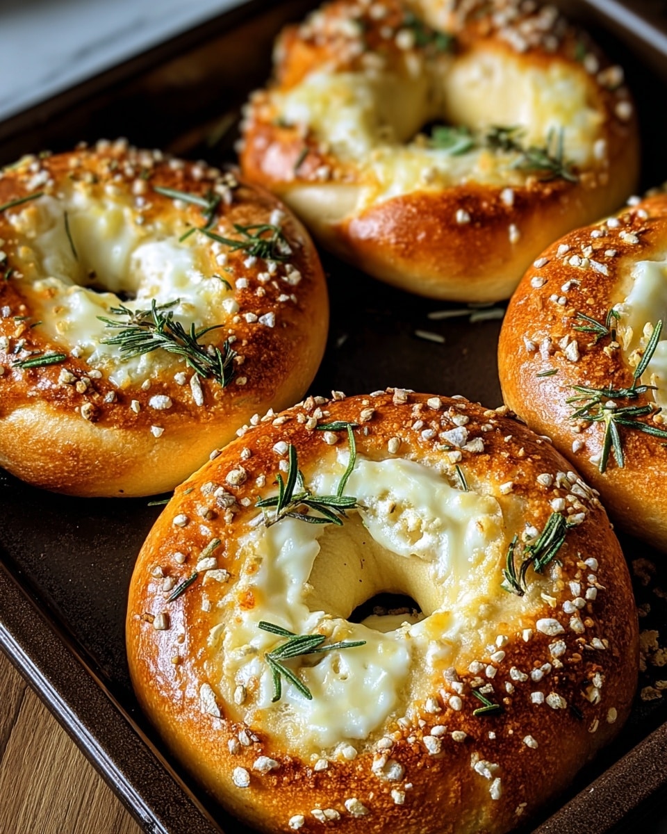 Mozzarella Stuffed Rosemary Parmesan Soft Pretzels Recipe
