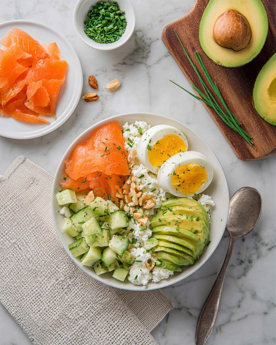 Cottage Cheese Smoked Salmon Salad Recipe
