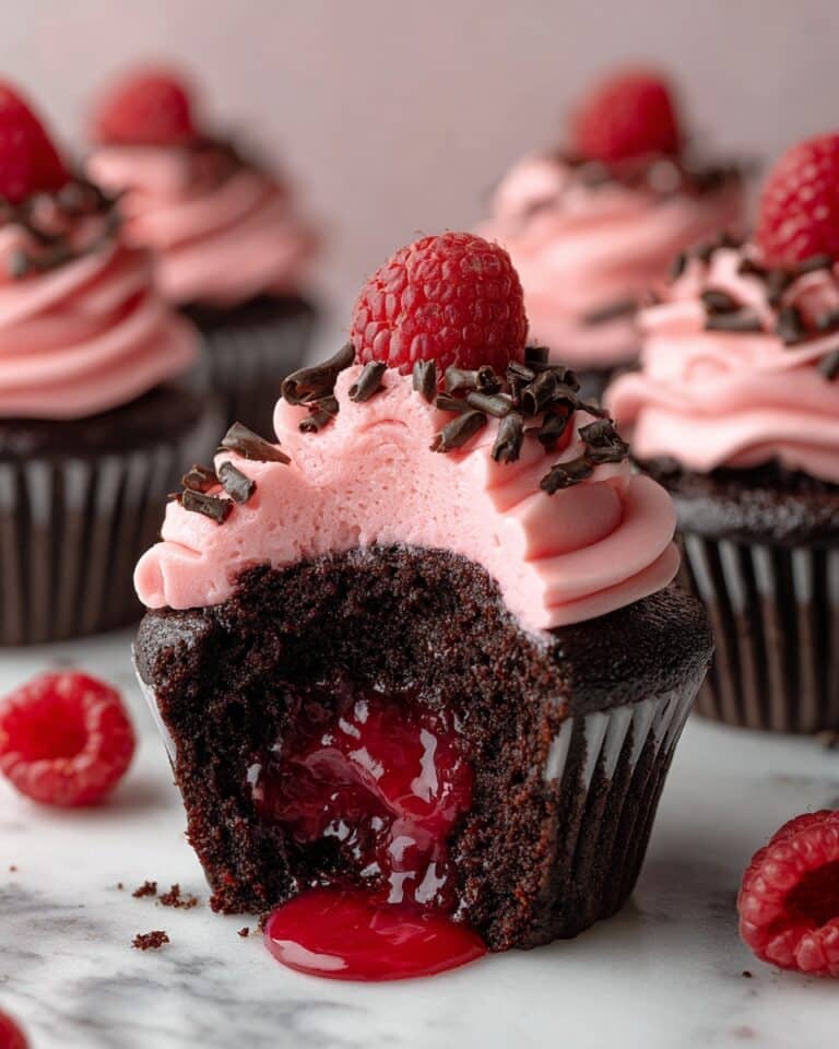 Decadent Raspberry Chocolate Lava Cupcakes Recipe