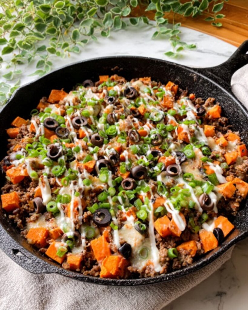 Ground Turkey Sweet Potato Bake Recipe