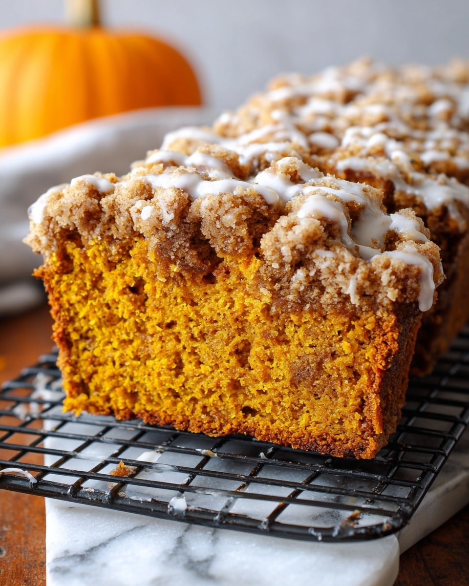 Pumpkin Streusel Bread with Maple Glaze Recipe