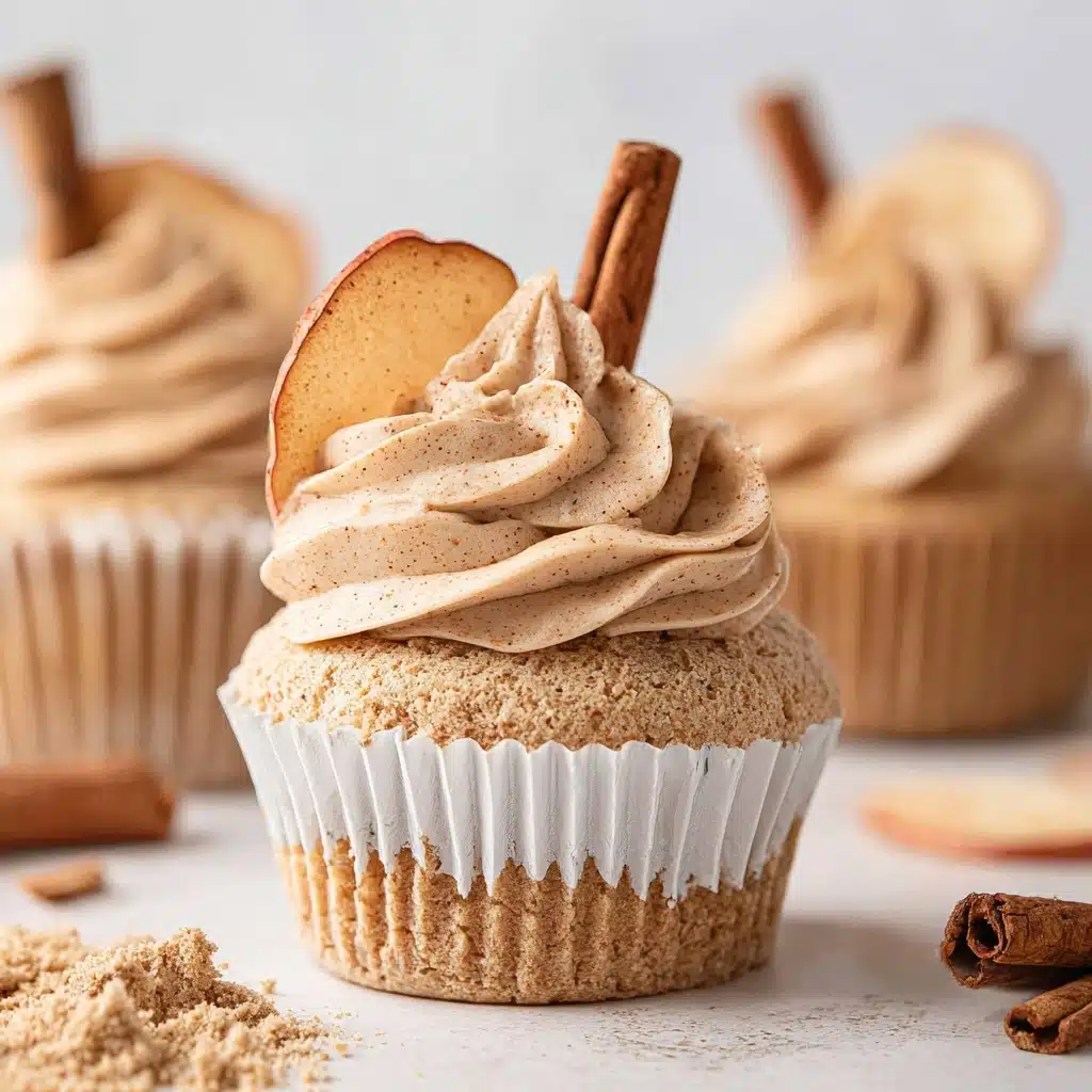 Apple Cider Cupcakes with Spiced Buttercream Frosting Recipe - Recipe Image
