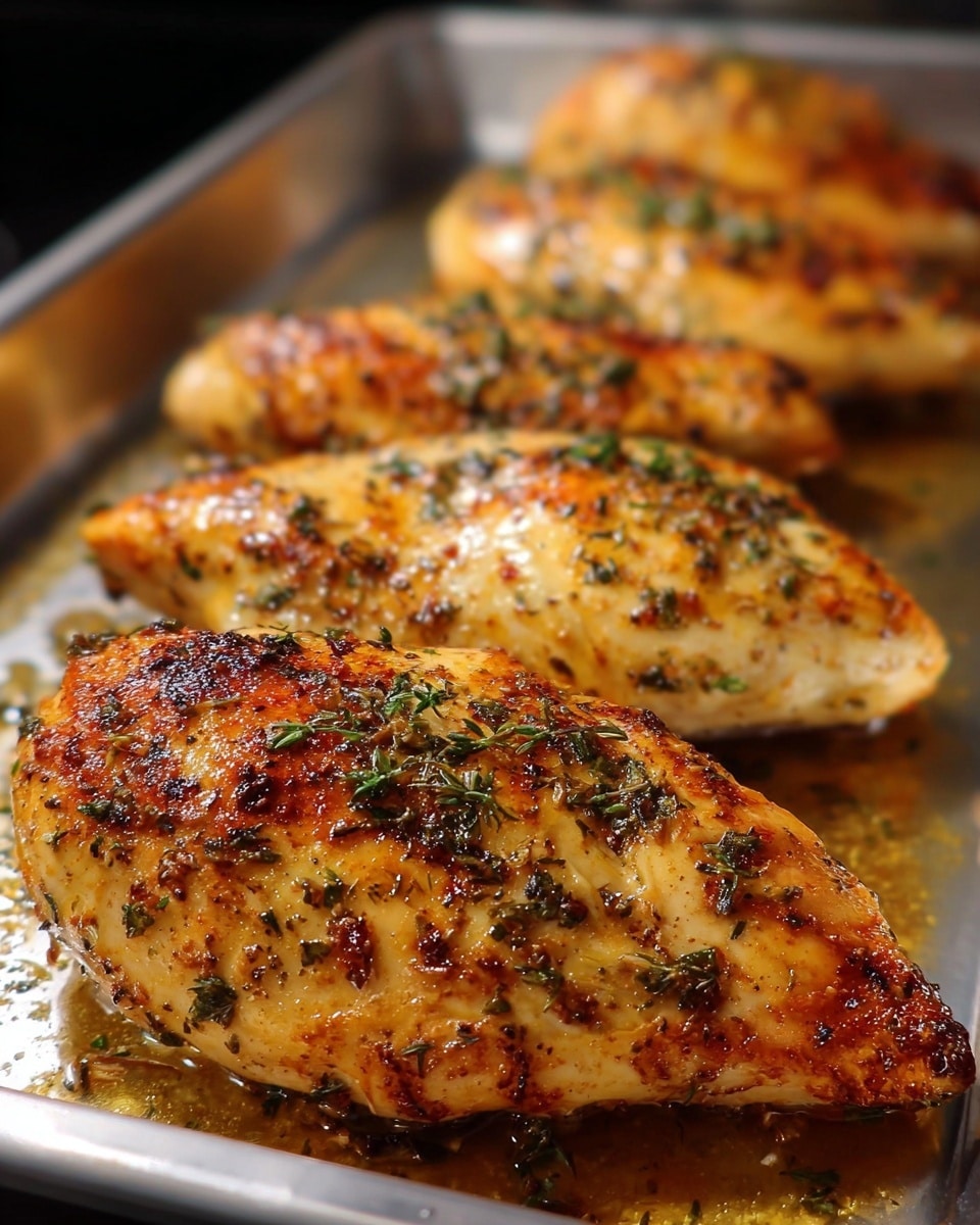 Oven-Baked Boneless Skinless Chicken Breast with Garlic and Herbs Recipe