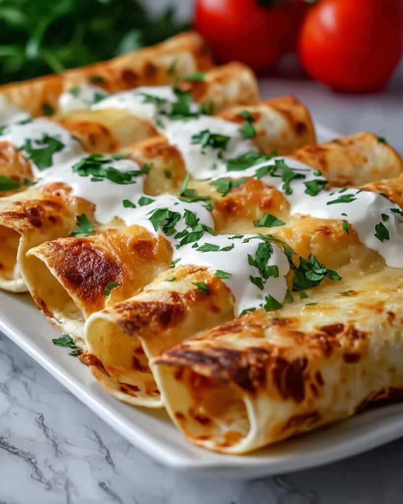 Baked Cream Cheese Chicken Taquitos Recipe
