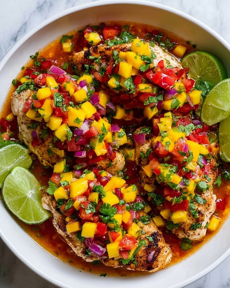 Easy Mango Salsa Chicken Recipe - Recipe Image