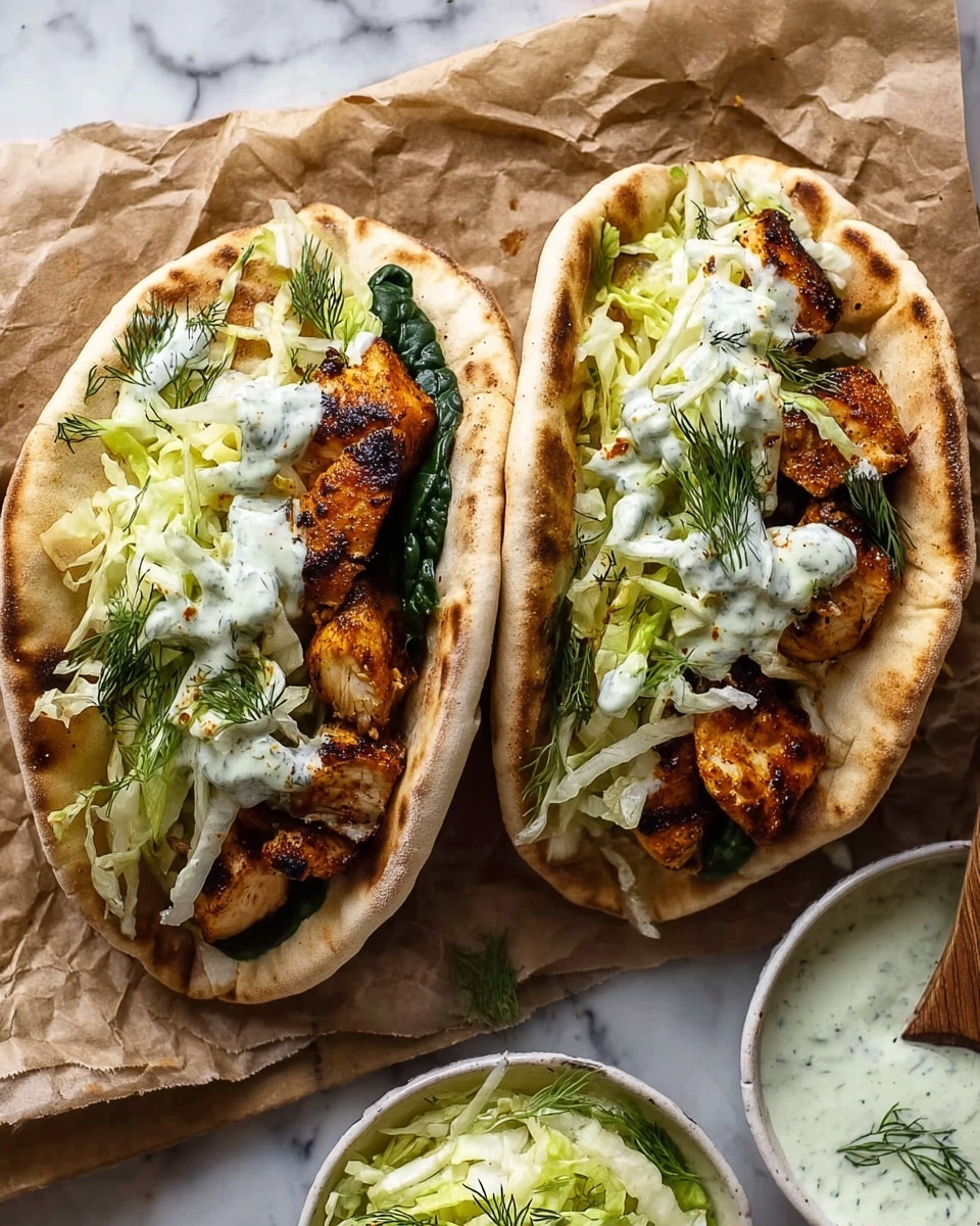 Sheet Pan Chicken Pitas with Herby Ranch Recipe - Recipe Image