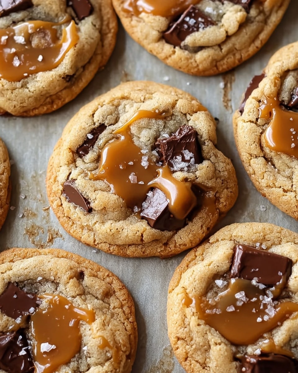 Salted Caramel Chocolate Chip Cookies Recipe - Recipe Image