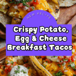 Potato, Egg, and Cheese Breakfast Tacos Recipe
