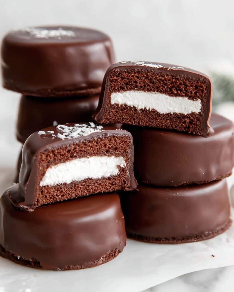 Marshmallow Filling and Chocolate Coating Recipe