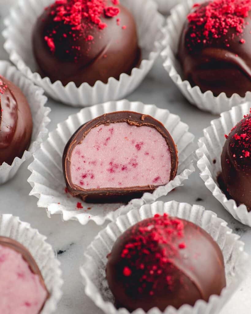 Raspberry White Chocolate Truffles Recipe