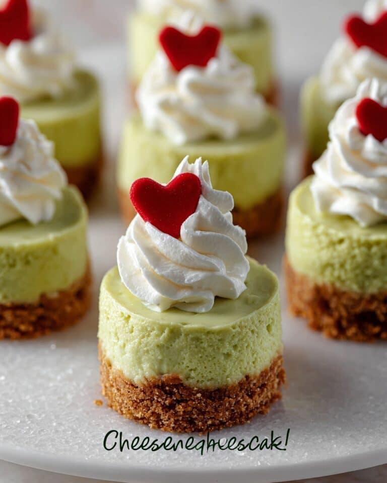 Grinch Mini Cheesecake Recipe