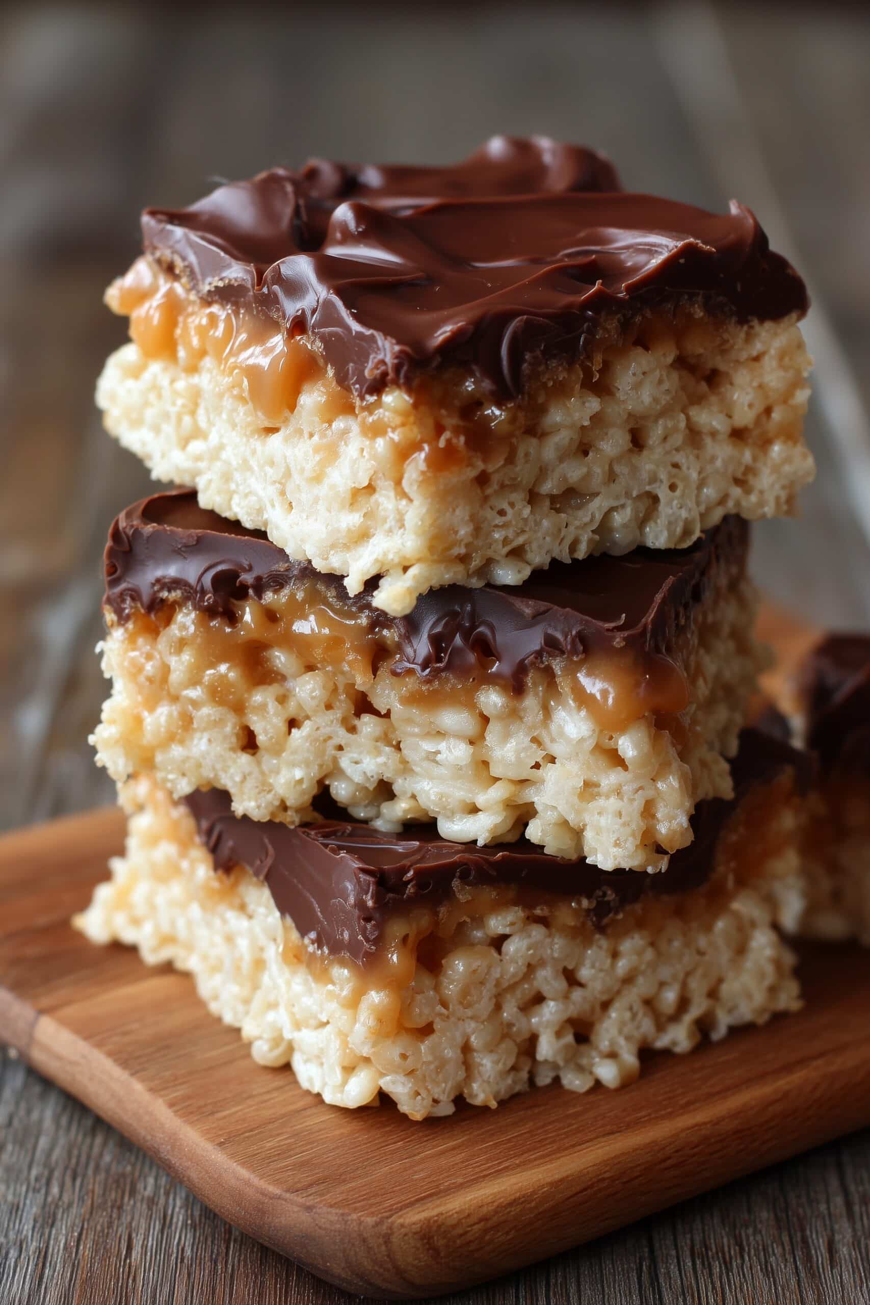 Caramel Turtle Rice Krispie Treats Recipe