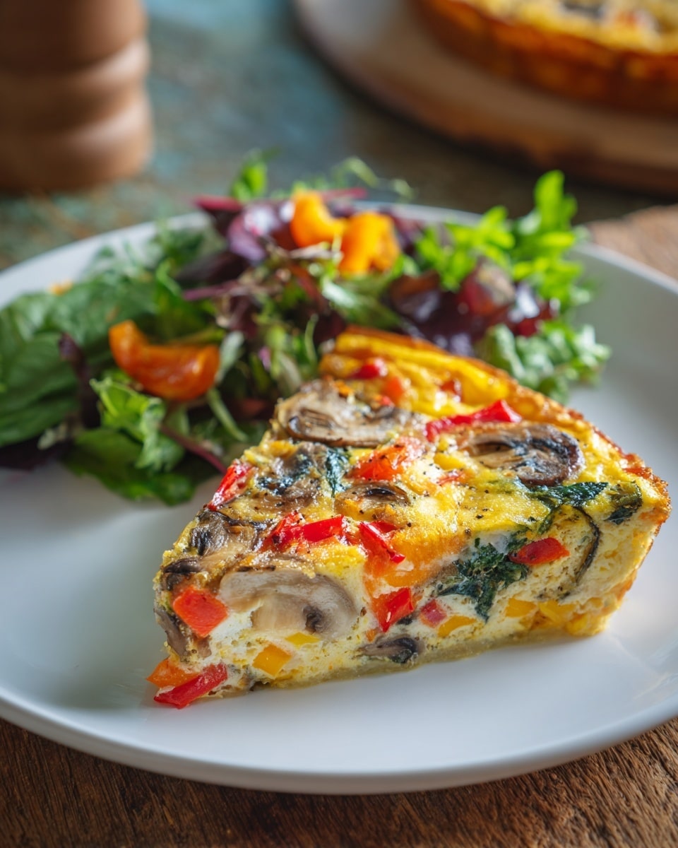 Vegan Chickpea Flour Vegetable Frittata Recipe - Recipe Image