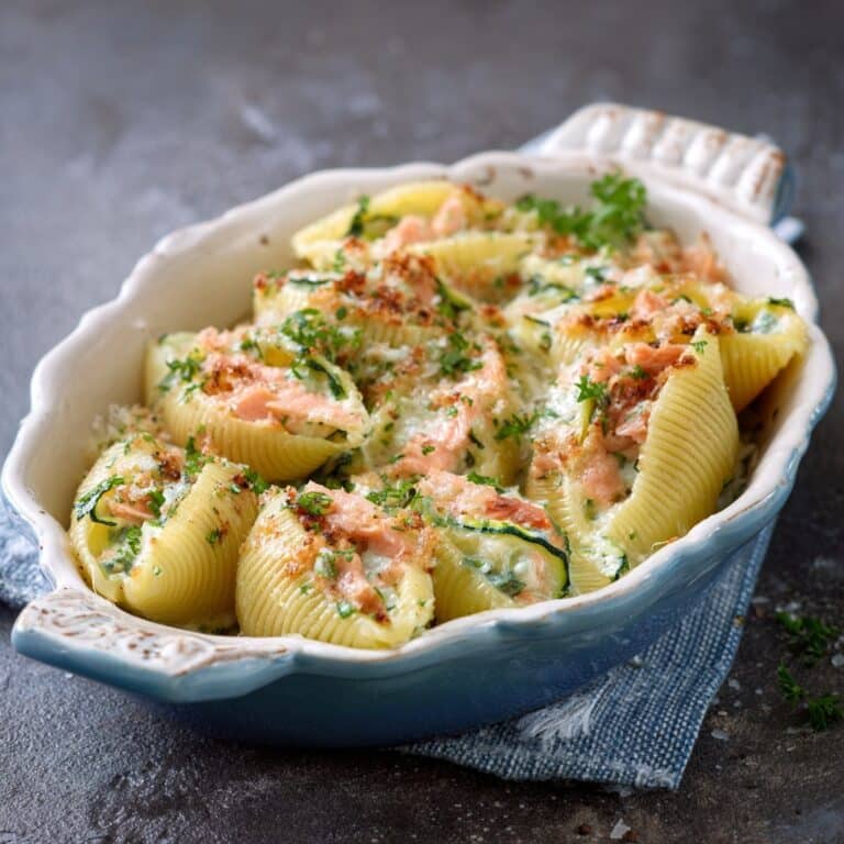 Creamy Seafood Stuffed Shells Recipe