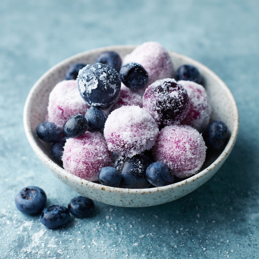 No-Bake Lemon Blueberry Protein Bites Recipe - Recipe Image