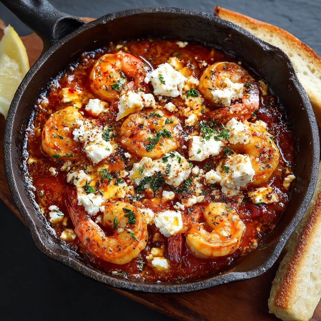 Greek Kritharoto with Shrimps and Feta Recipe - Recipe Image