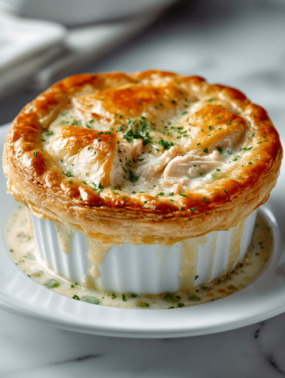 Skillet Puff Pastry Chicken Pot Pie Recipe - Recipe Image