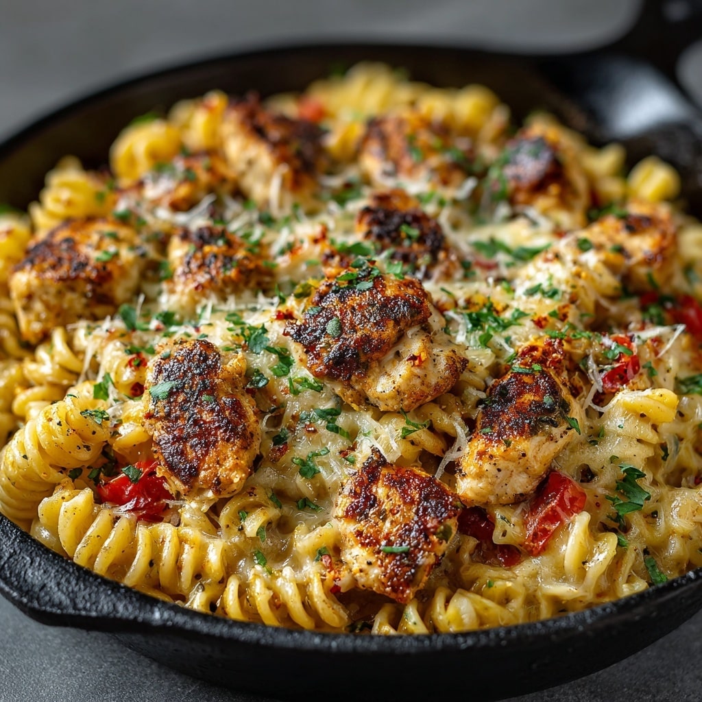 Sweet and Spicy Honey Pepper Chicken with Macaroni and Cheese Recipe