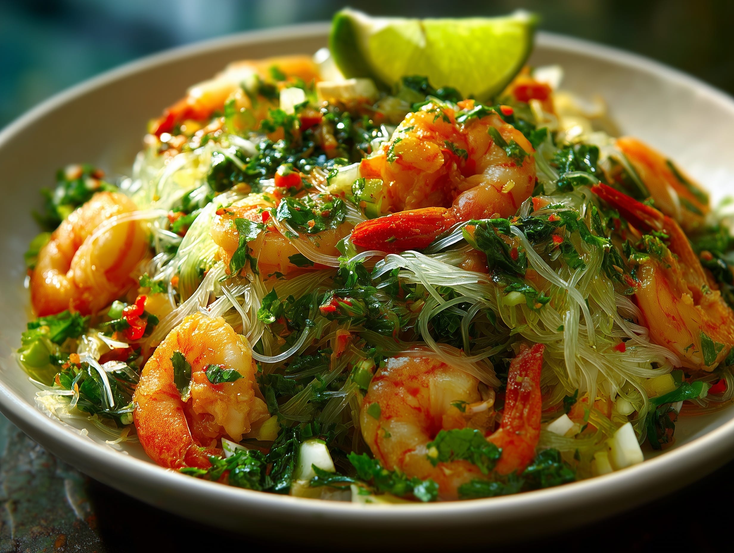 Vietnamese Noodle Salad with Tangy Dressing Recipe - Recipe Image