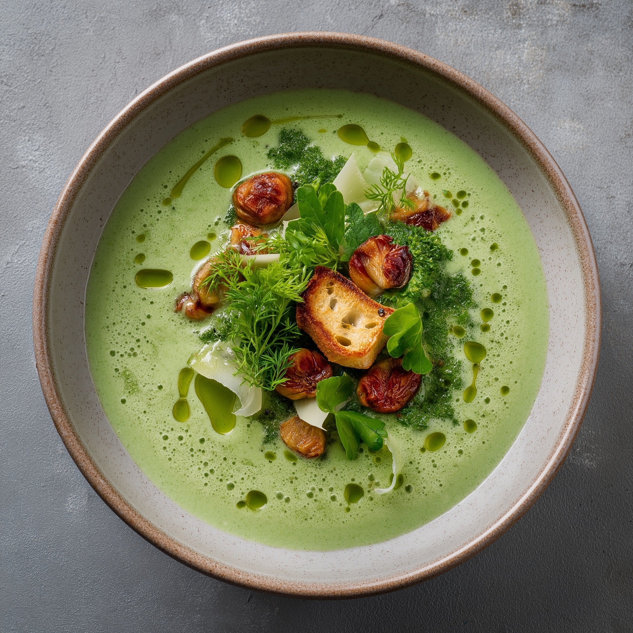 Coconut-Ginger Soup with Greens Recipe - Recipe Image