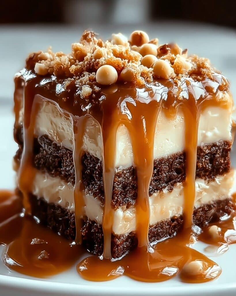 Decadent Caramel Toffee Crunch Cake Recipe