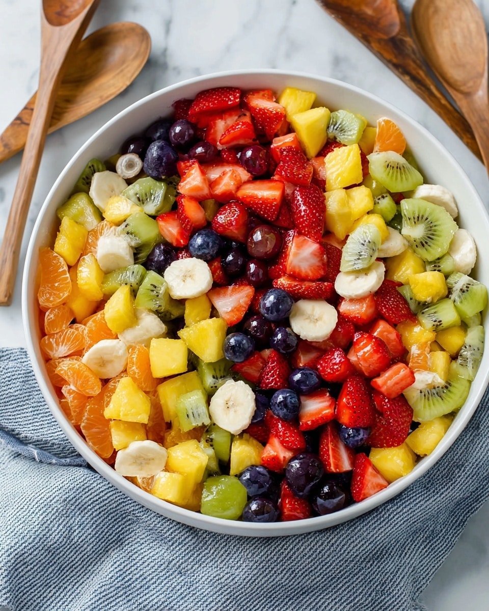 Honey Lime Rainbow Fruit Salad Recipe - Recipe Image