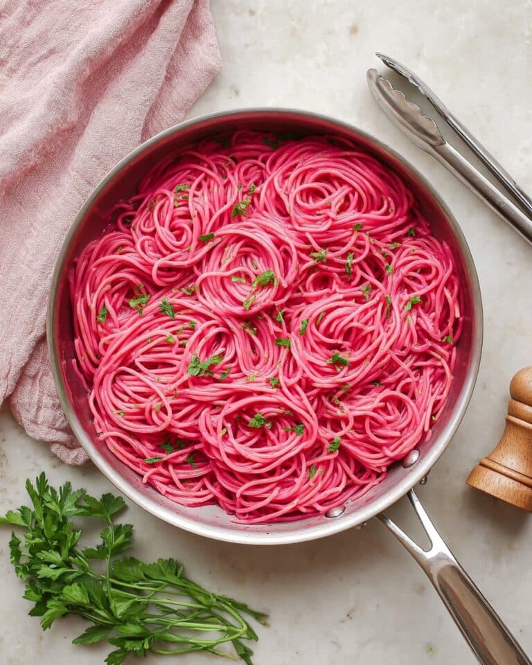 Pink Pasta with Beet and Ricotta Sauce Recipe