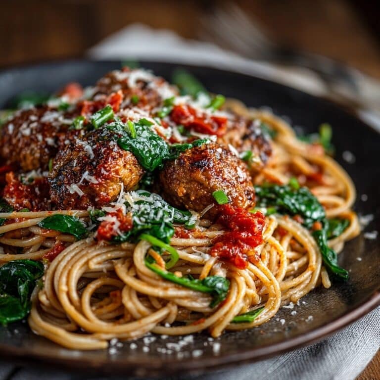 Spaghetti and Spinach with Sun-Dried Tomato Cream Sauce Recipe
