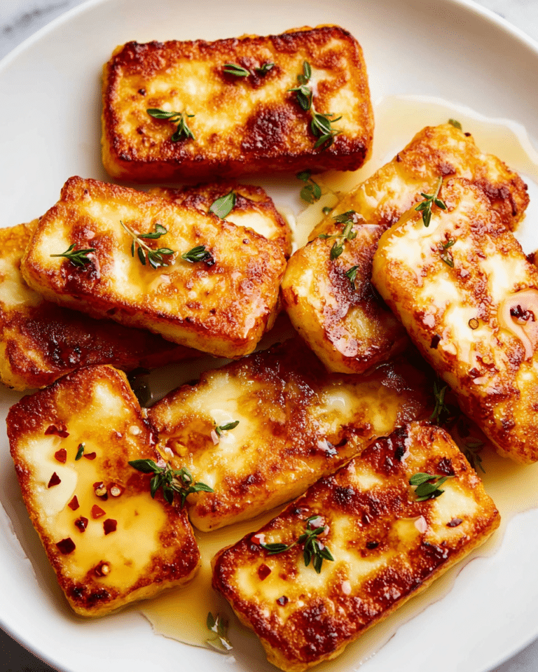 Golden Halloumi with Honey and Thyme Recipe