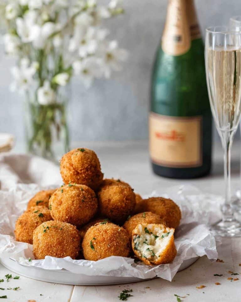Cheesy Italian Arancini Rice Balls Recipe