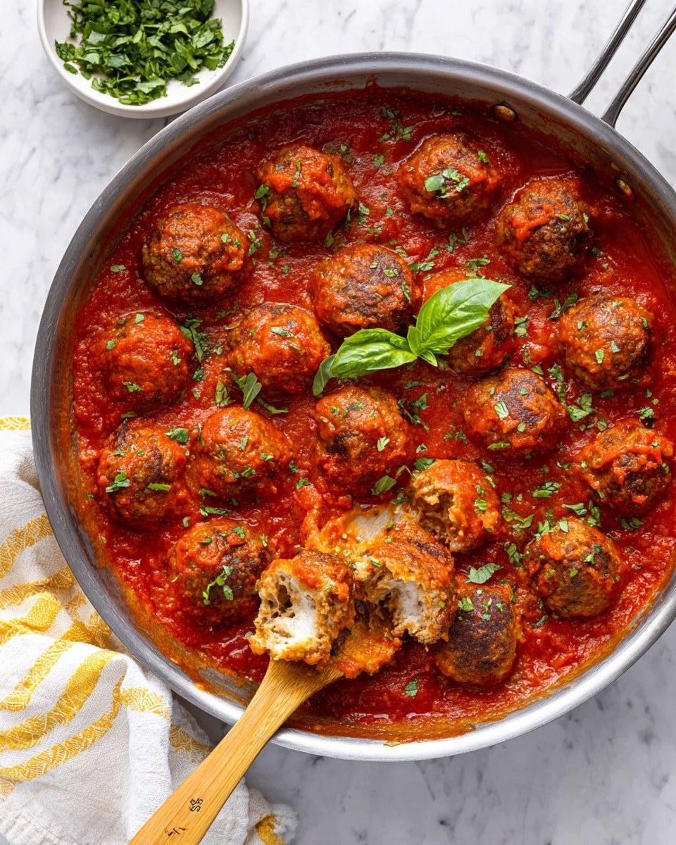 Mozzarella Stuffed Meatballs Recipe - Recipe Image