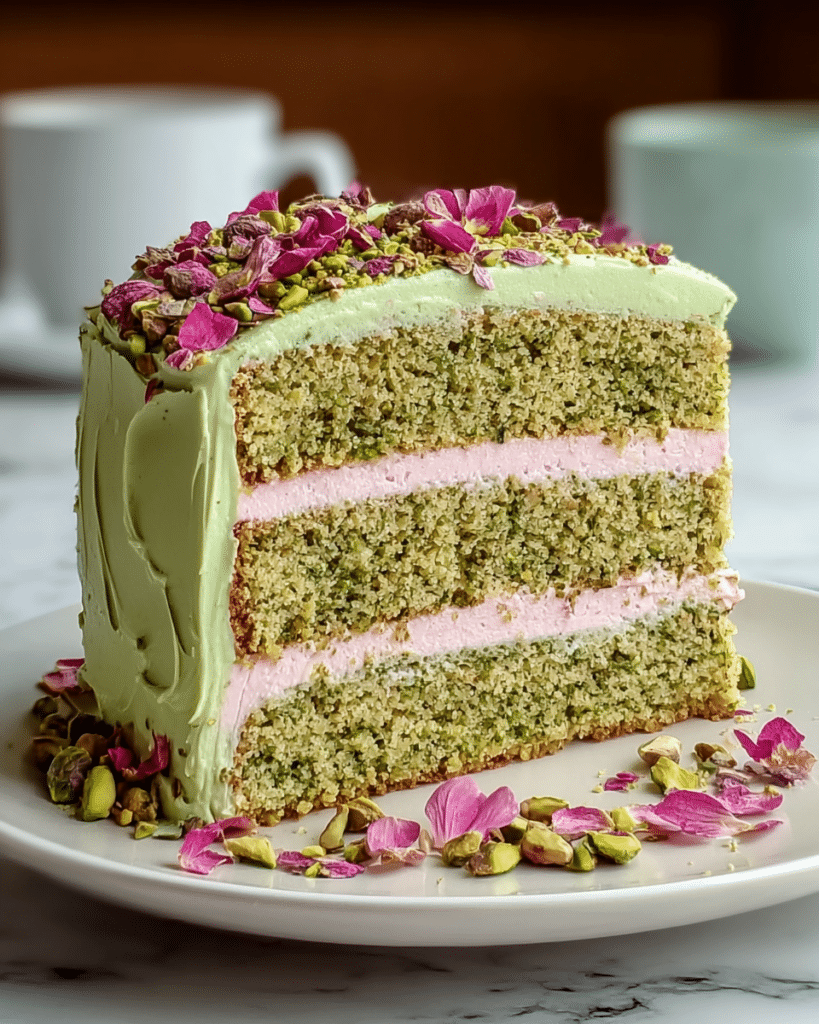 Indulgent Pistachio Rose Milk Cake That Wows Every Bite Recipe