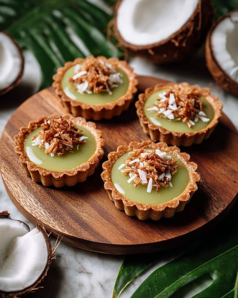Thai Pandan Coconut Tarts Recipe